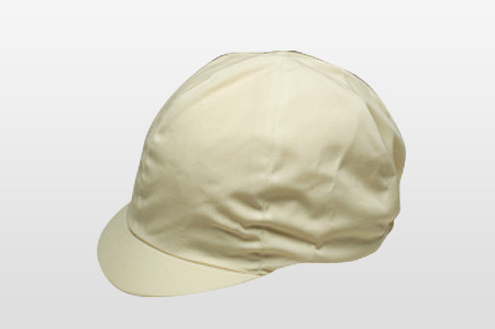 カラー帽子　白